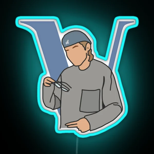 BTS V Taehyung Dynamite RGB Neon Sign