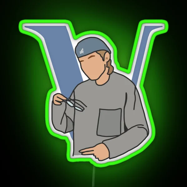 BTS V Taehyung Dynamite RGB Neon Sign