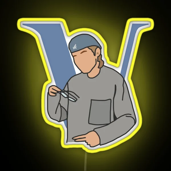 BTS V Taehyung Dynamite RGB Neon Sign