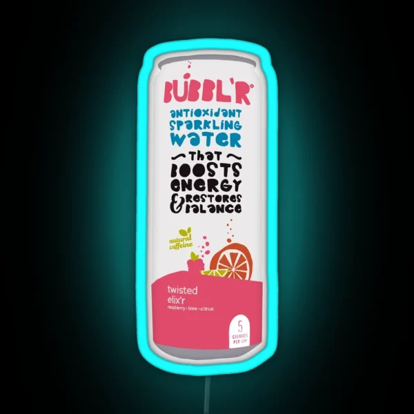 Bubbl R Twisted Elix R RGB Neon Sign