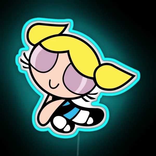 Bubble Princess Powerpuff Girls RGB Neon Sign