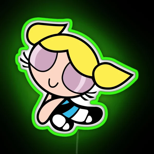 Bubble Princess Powerpuff Girls RGB Neon Sign