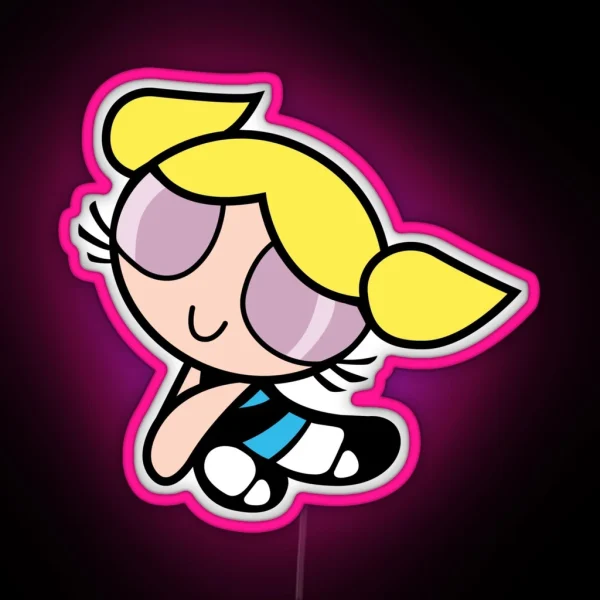 Bubble Princess Powerpuff Girls RGB Neon Sign