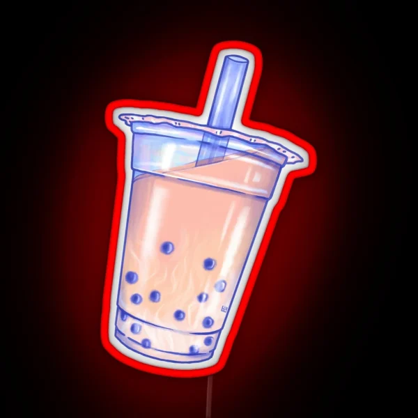 Bubble Tea RGB Neon Sign