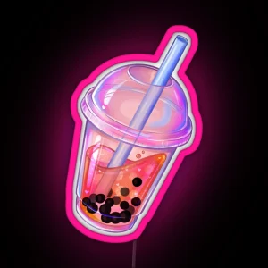 Bubble Tea RGB Neon Sign