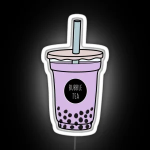 Bubble Tea Taro RGB Neon Sign