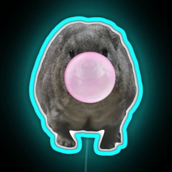 Bubblegum Rock Hyrax RGB Neon Sign