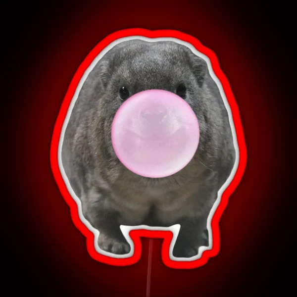 Bubblegum Rock Hyrax RGB Neon Sign