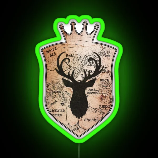 Buck Emblem RGB Neon Sign