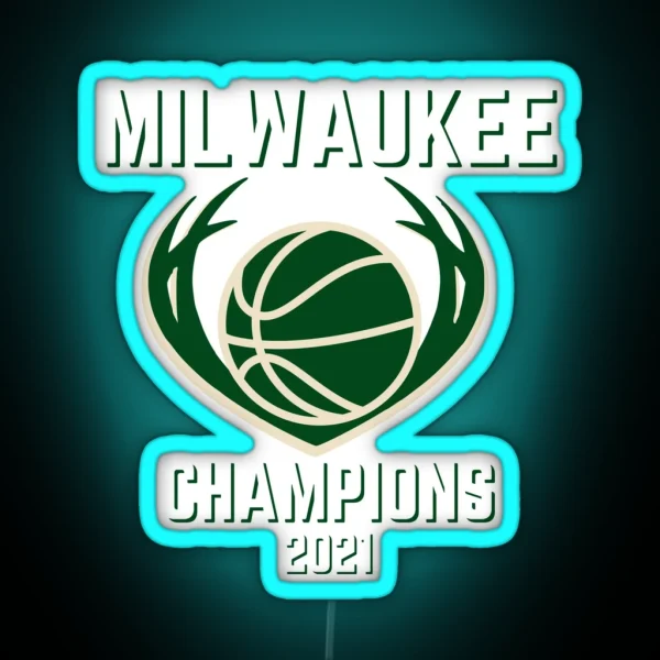 Bucks Champions 2021 RGB Neon Sign