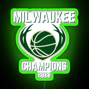 Bucks Champions 2021 RGB Neon Sign