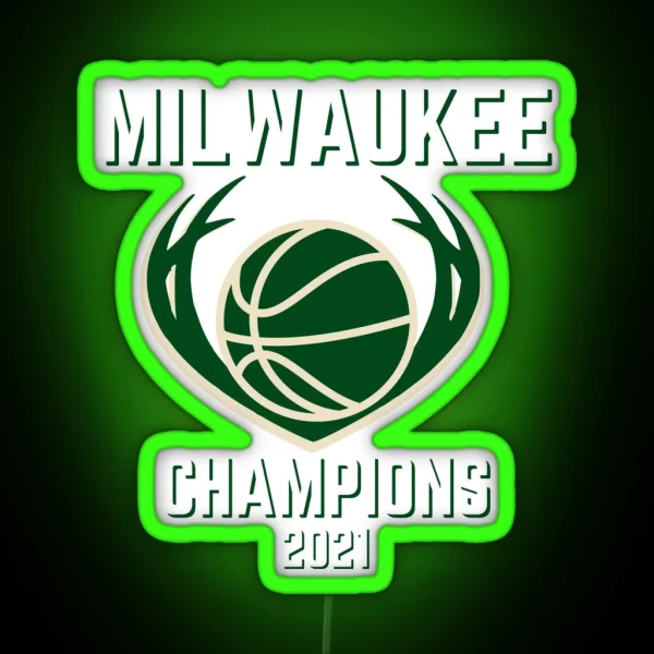 Bucks Champions 2021 RGB Neon Sign