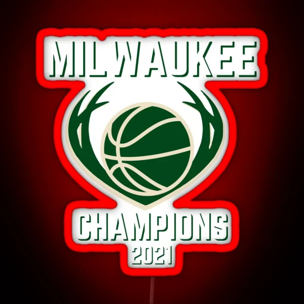 Bucks Champions 2021 RGB Neon Sign