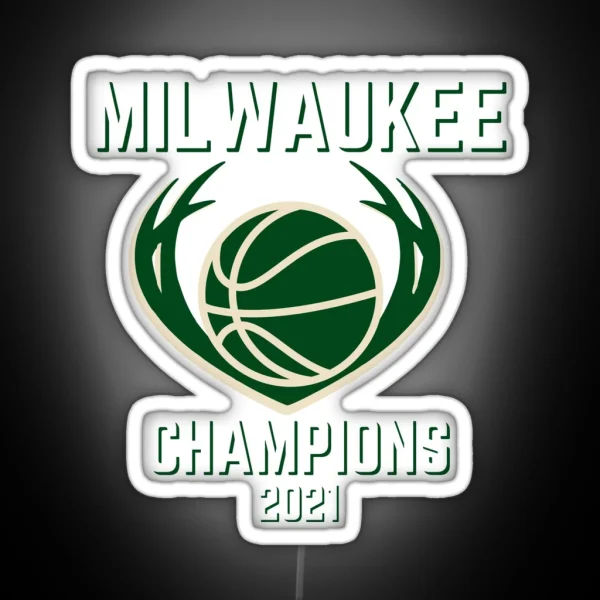 Bucks Champions 2021 RGB Neon Sign