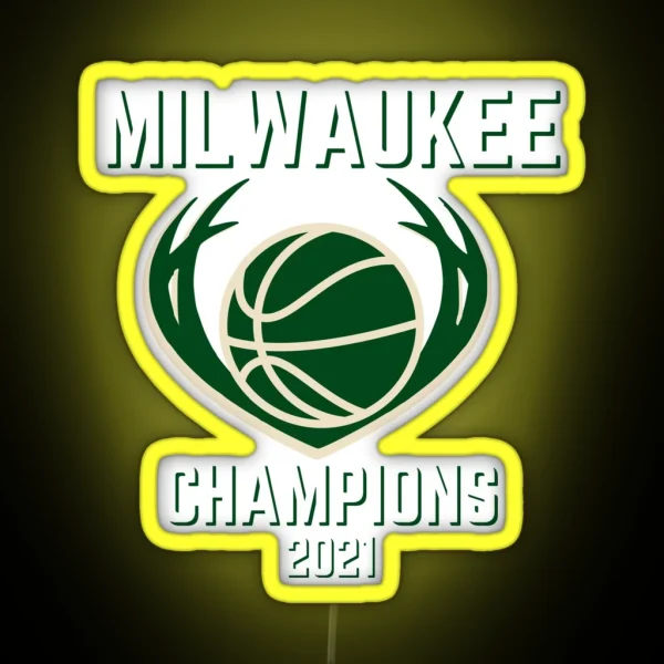 Bucks Champions 2021 RGB Neon Sign