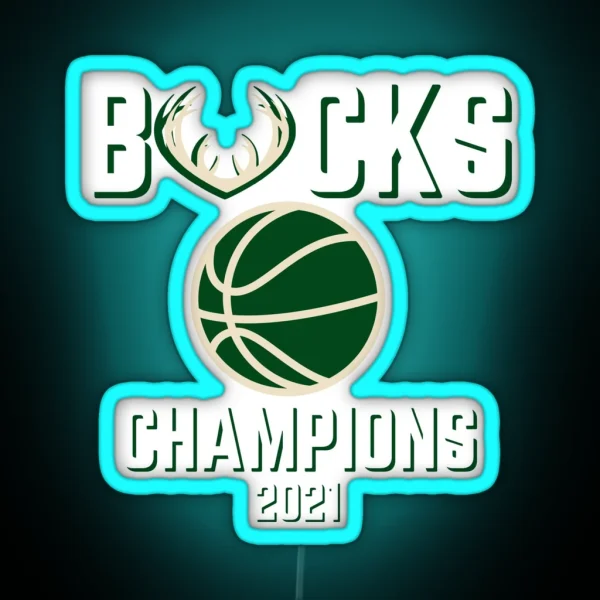 Bucks Champions 2021 RGB Neon Sign