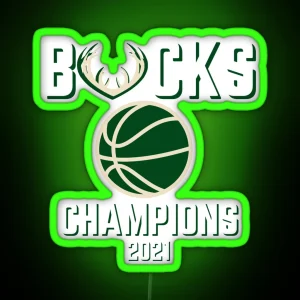Bucks Champions 2021 RGB Neon Sign
