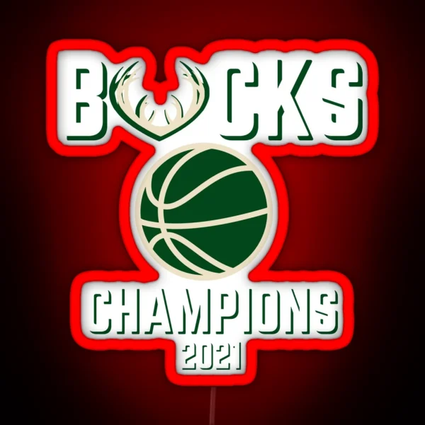 Bucks Champions 2021 RGB Neon Sign