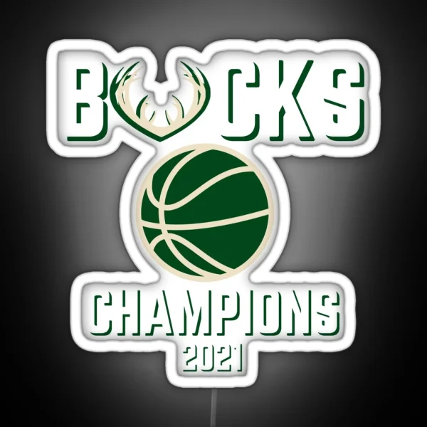 Bucks Champions 2021 RGB Neon Sign