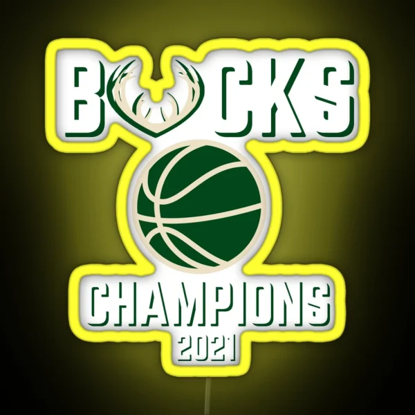 Bucks Champions 2021 RGB Neon Sign