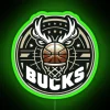 Brighten up your gaming space with this RGB Buck logo