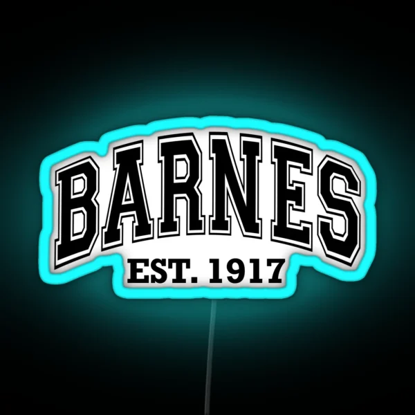 Bucky Barnes Varsity RGB Neon Sign