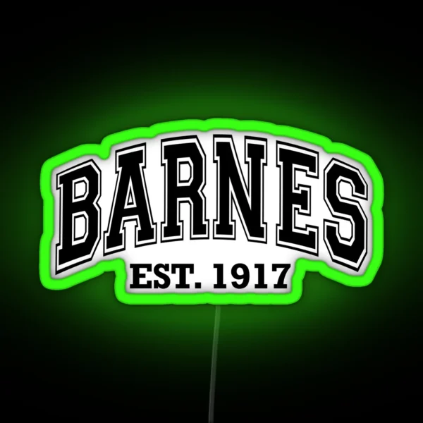 Bucky Barnes Varsity RGB Neon Sign