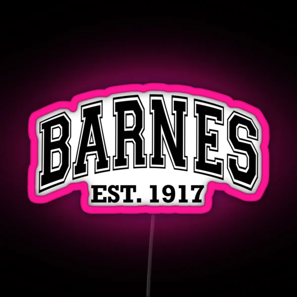 Bucky Barnes Varsity RGB Neon Sign