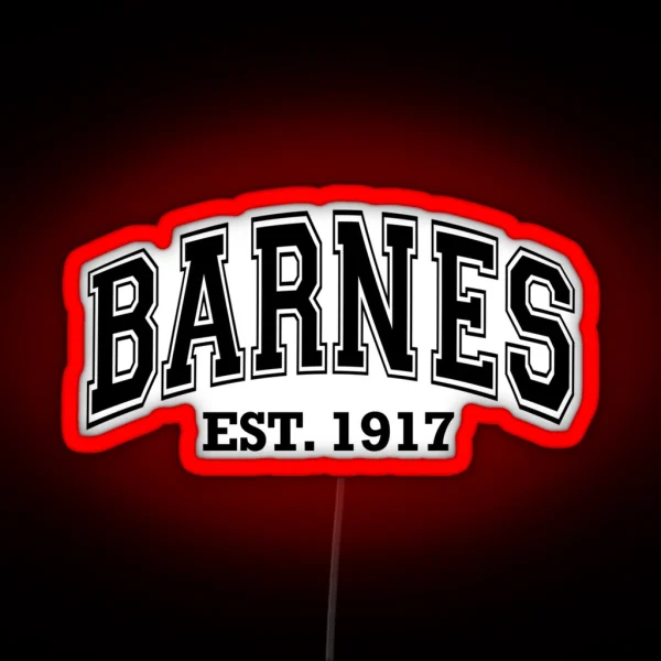 Bucky Barnes Varsity RGB Neon Sign