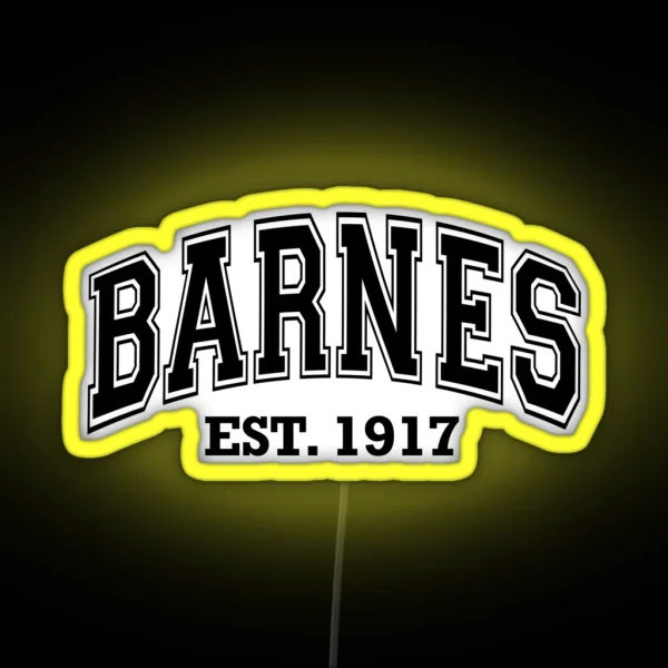 Bucky Barnes Varsity RGB Neon Sign