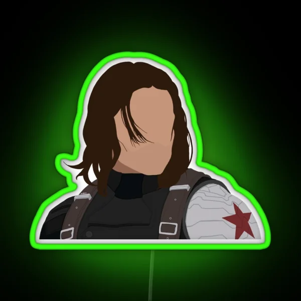 Bucky Barnes Winter Soldier RGB Neon Sign