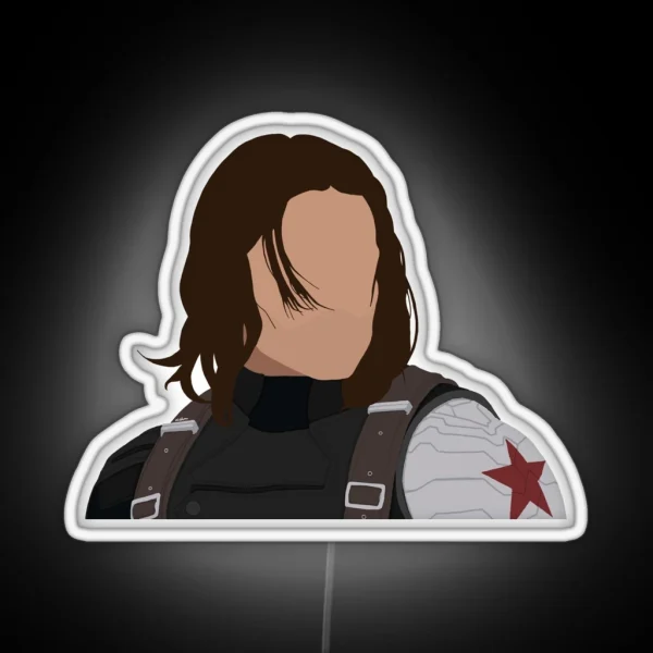 Bucky Barnes Winter Soldier RGB Neon Sign