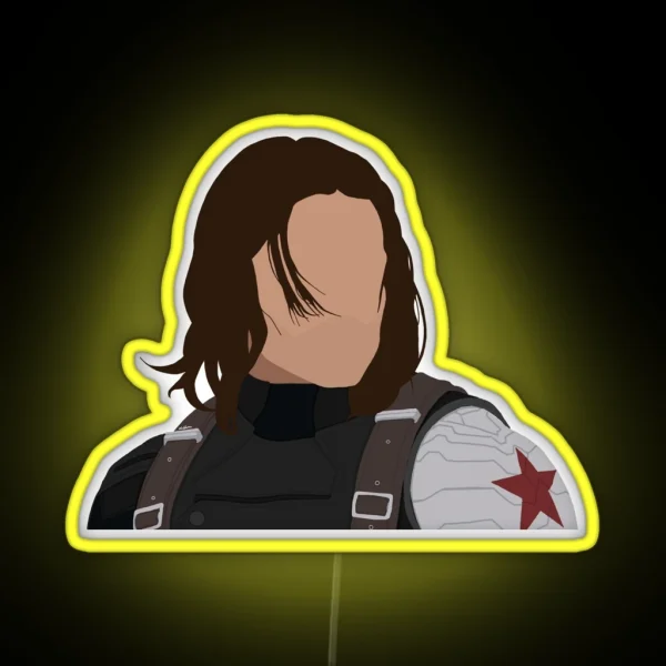 Bucky Barnes Winter Soldier RGB Neon Sign