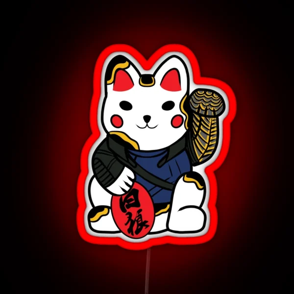 Bucky Cat RGB Neon Sign