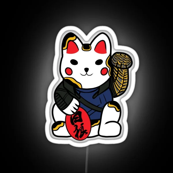 Bucky Cat RGB Neon Sign