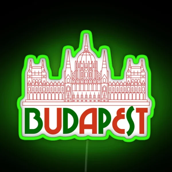 Budapest Hungary RGB Neon Sign
