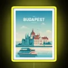 Vintage City of Lights Budapest Hungary RGB Neon LED Sign