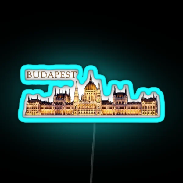 Budapest Travel Souvenir RGB Neon Sign