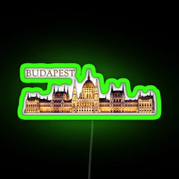 Budapest Travel Souvenir RGB Neon Sign