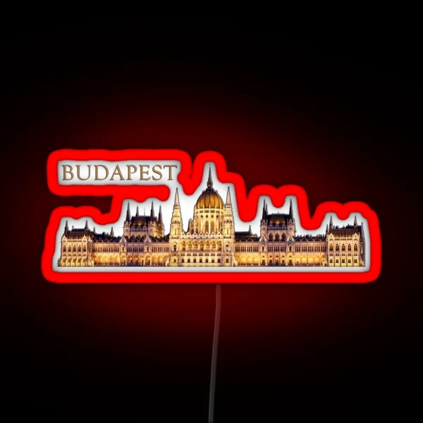 Budapest Travel Souvenir RGB Neon Sign