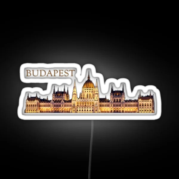 Budapest Travel Souvenir RGB Neon Sign