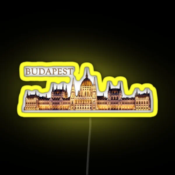 Budapest Travel Souvenir RGB Neon Sign