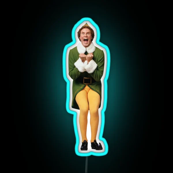 Buddy The Elf Excited RGB Neon Sign
