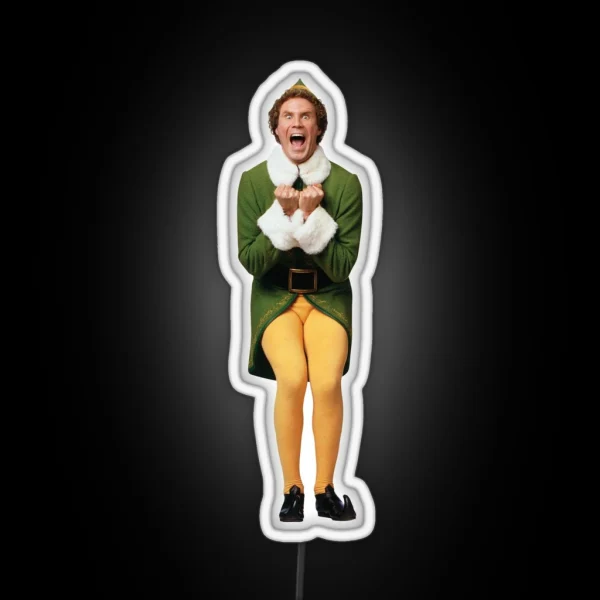 Buddy The Elf Excited RGB Neon Sign