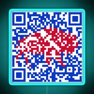 Buffalo Bills Shout Song QR Code RGB Neon Sign