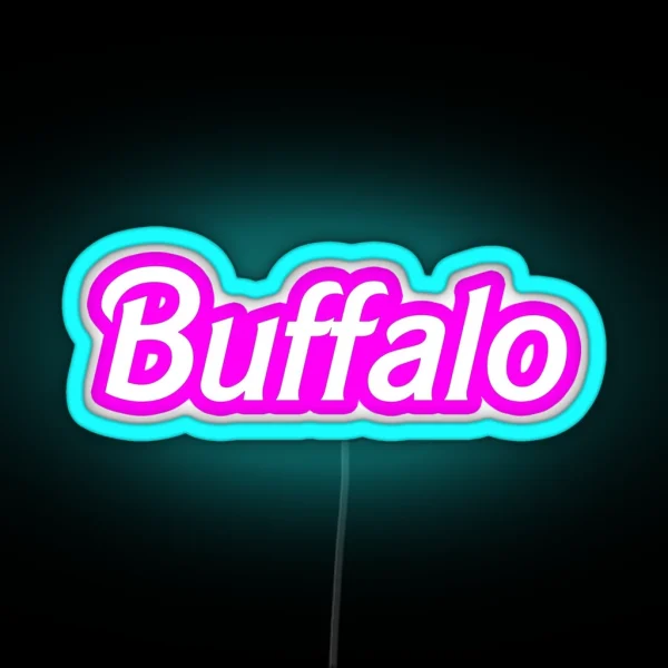 Buffalo NY Barbiecore RGB Neon Sign