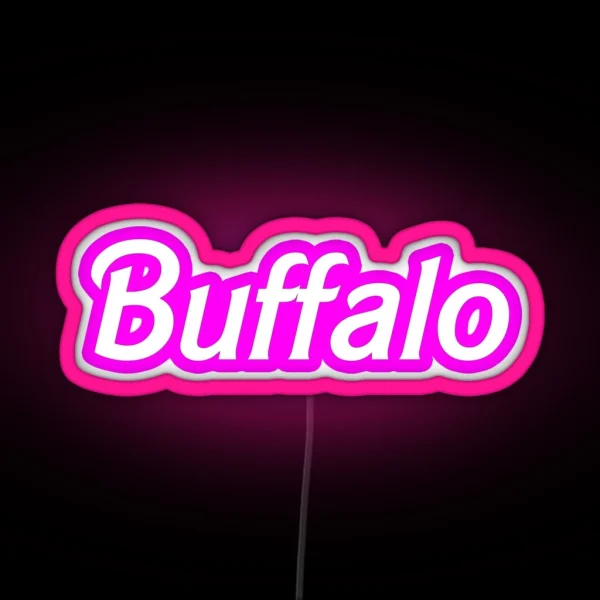 Buffalo NY Barbiecore RGB Neon Sign