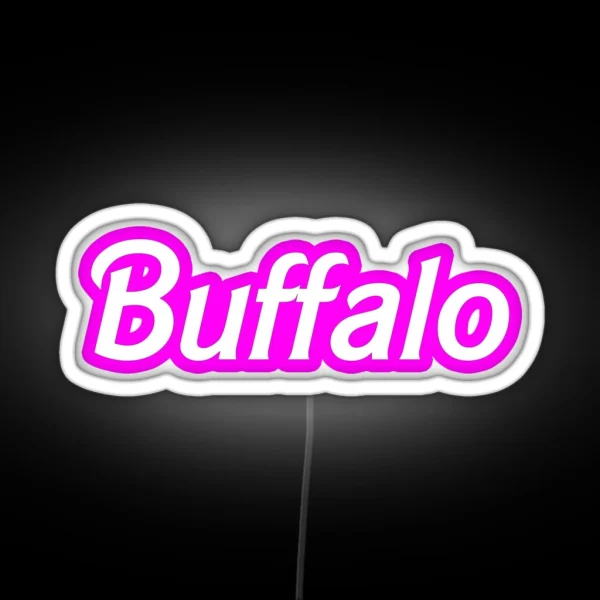 Buffalo NY Barbiecore RGB Neon Sign
