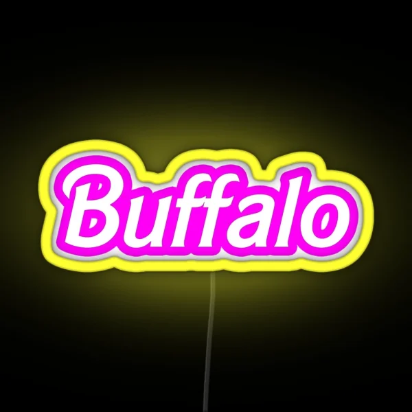 Buffalo NY Barbiecore RGB Neon Sign