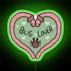 Vibrant RGB neon bug lover decorative wall art home accents